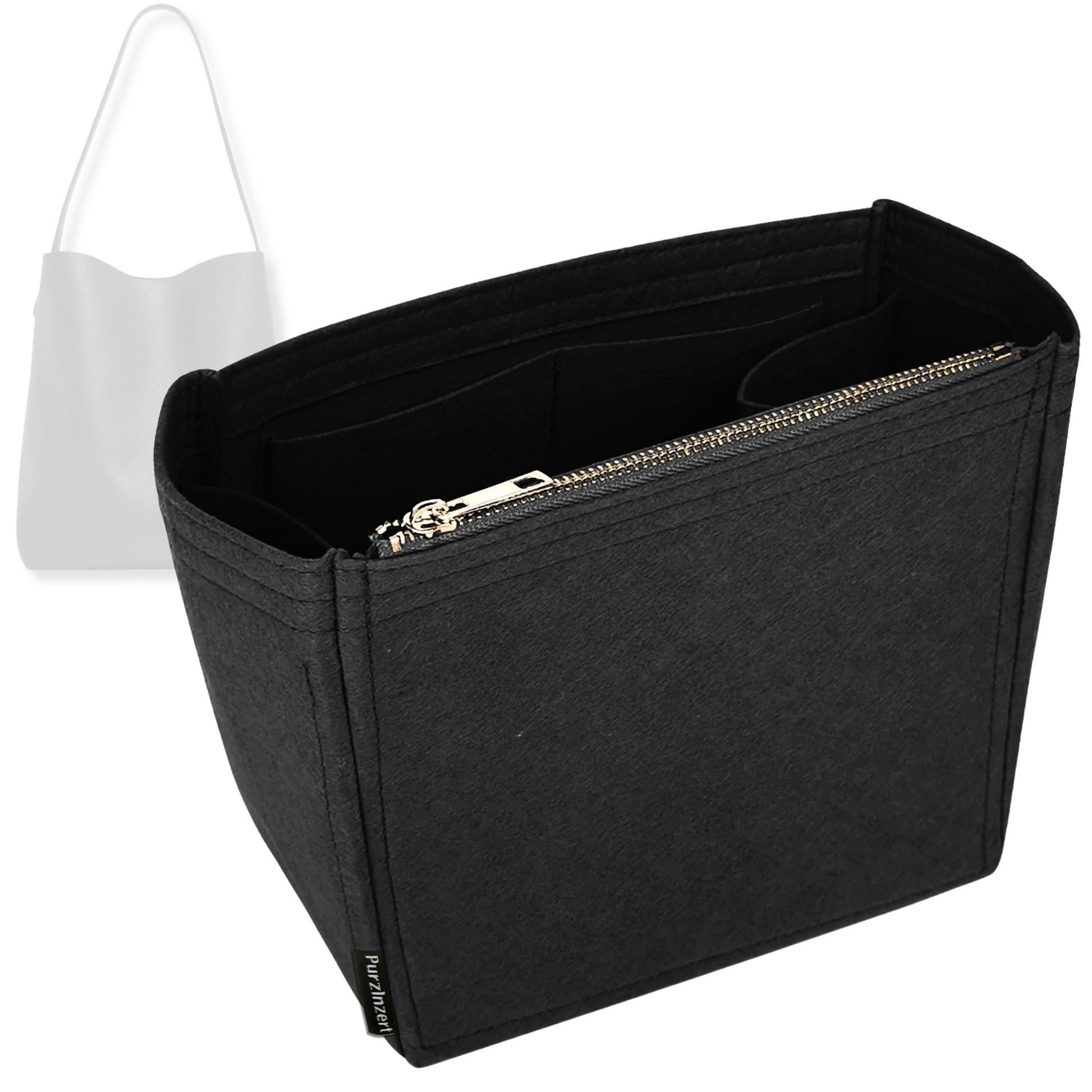 Bag Insert for (Mansur Gavriel, Maxi Everyday Cabas) Organizer Tote Purse Organiser Liner Shaper [Premium Felt Material]