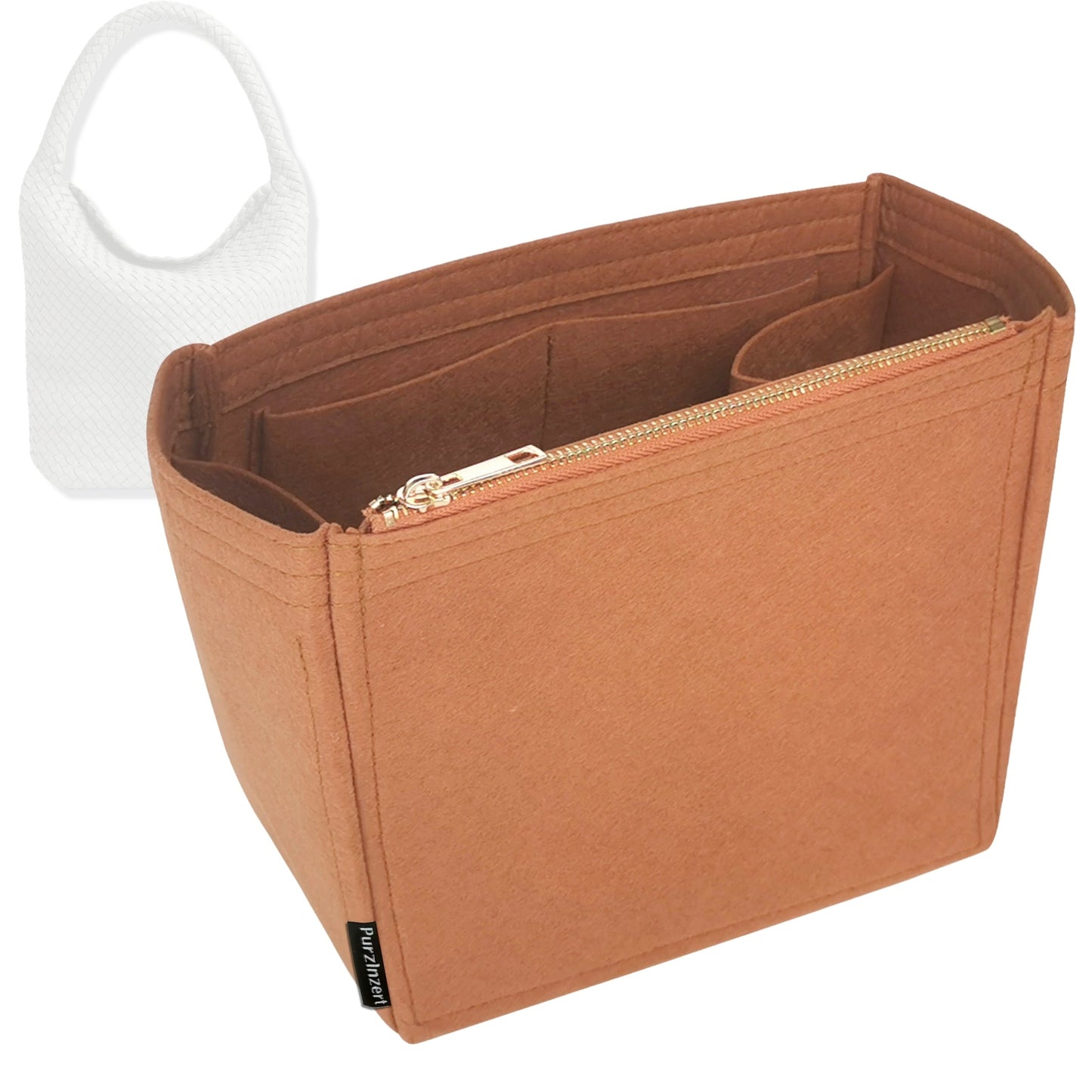 Bag Insert for (Bottega Veneta, Large Cabat Bucket 26cm) Organizer Tote Purse Organiser Liner Shaper [Premium Felt Material]