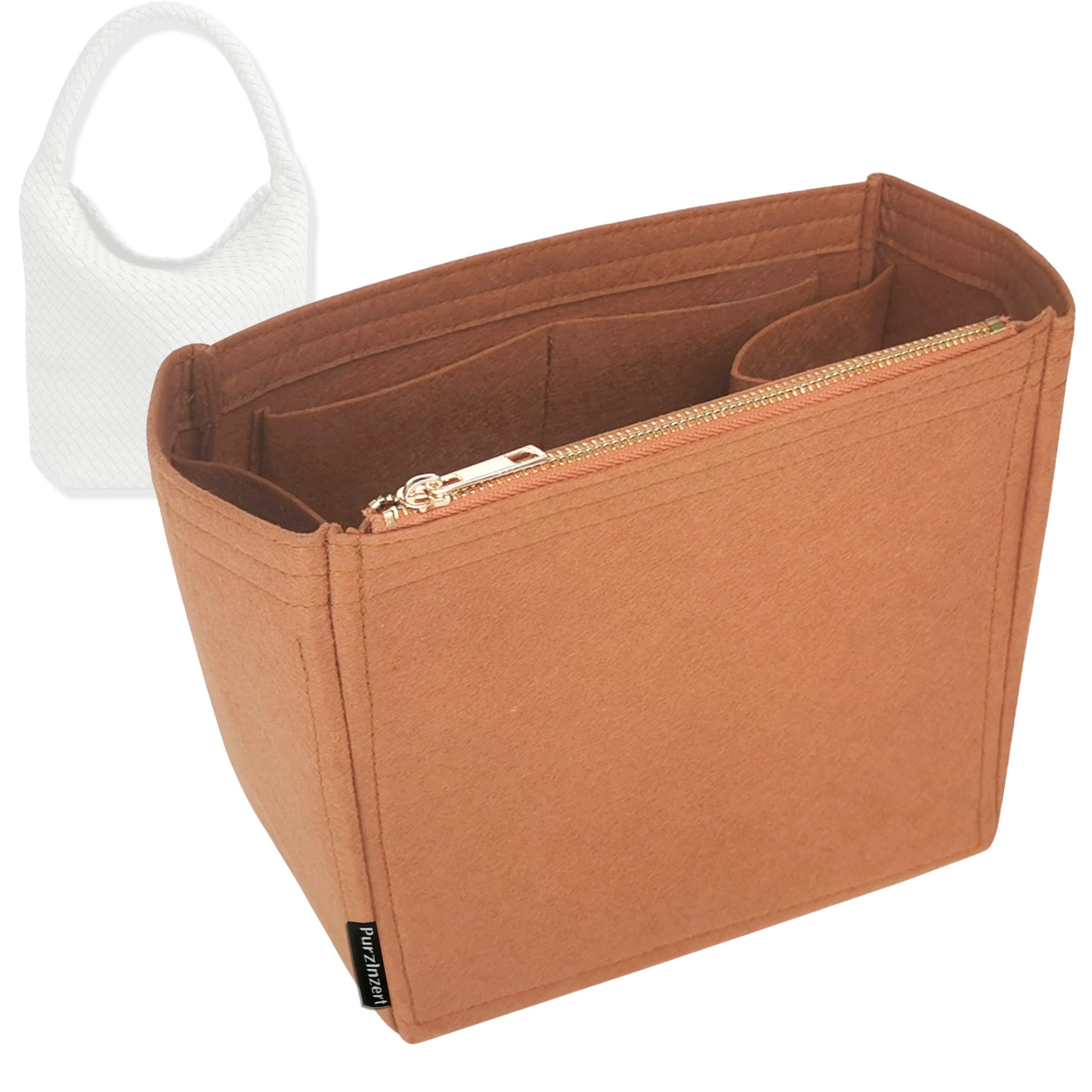 Bag Insert for (Bottega Veneta, Large Cabat Bucket 26cm) Organizer Tote Purse Organiser Liner Shaper [Premium Felt Material]