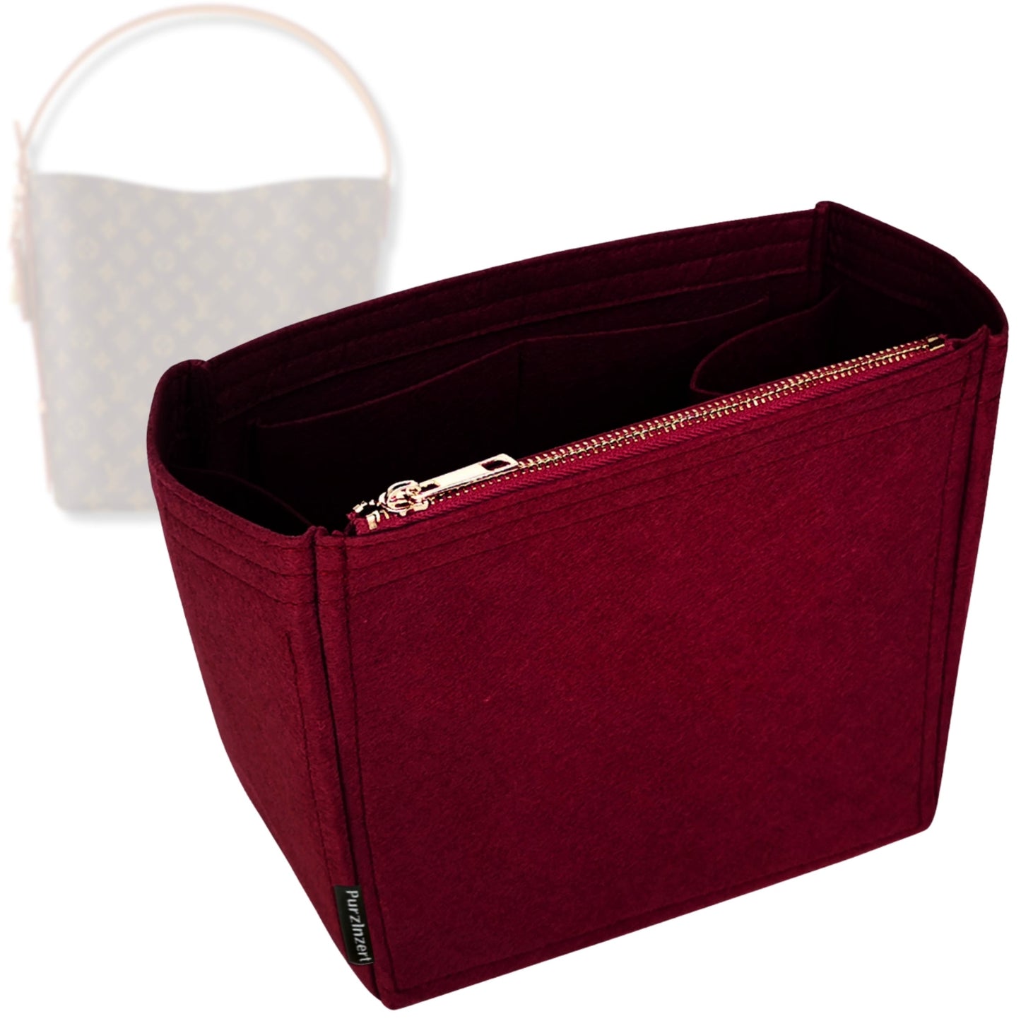 Bag Insert for (LV, All In GM Bucket) Organizer Tote Purse Organiser Liner Shaper [Premium Felt Material]