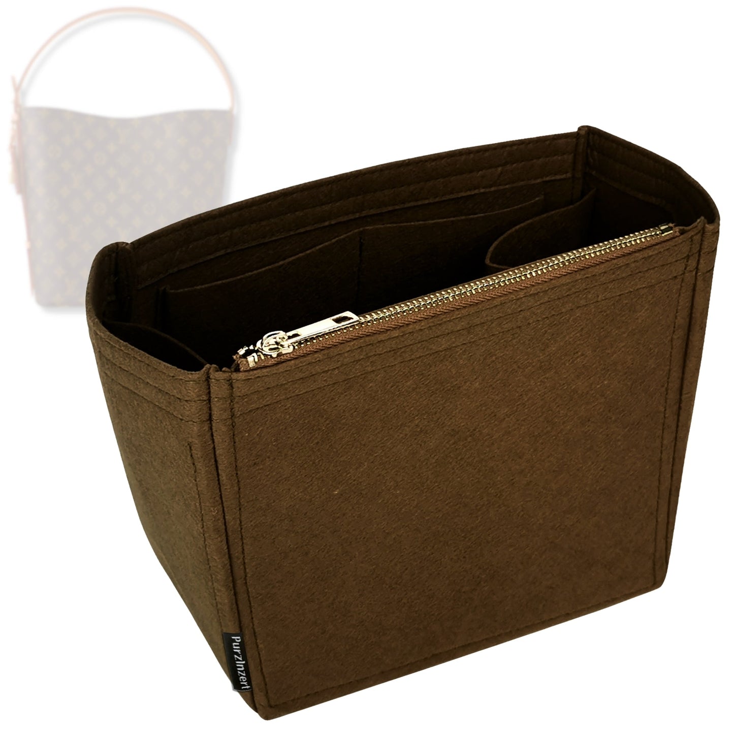 Bag Insert for (LV, All In BB Bucket) Organizer Tote Purse Organiser Liner Shaper [Premium Felt Material]