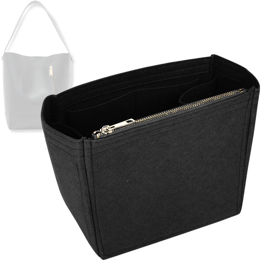 Bag Insert for (AllSaints, Alba Leather Hobo Bag) Organizer Tote Purse Organiser Liner Shaper [Premium Felt Material]