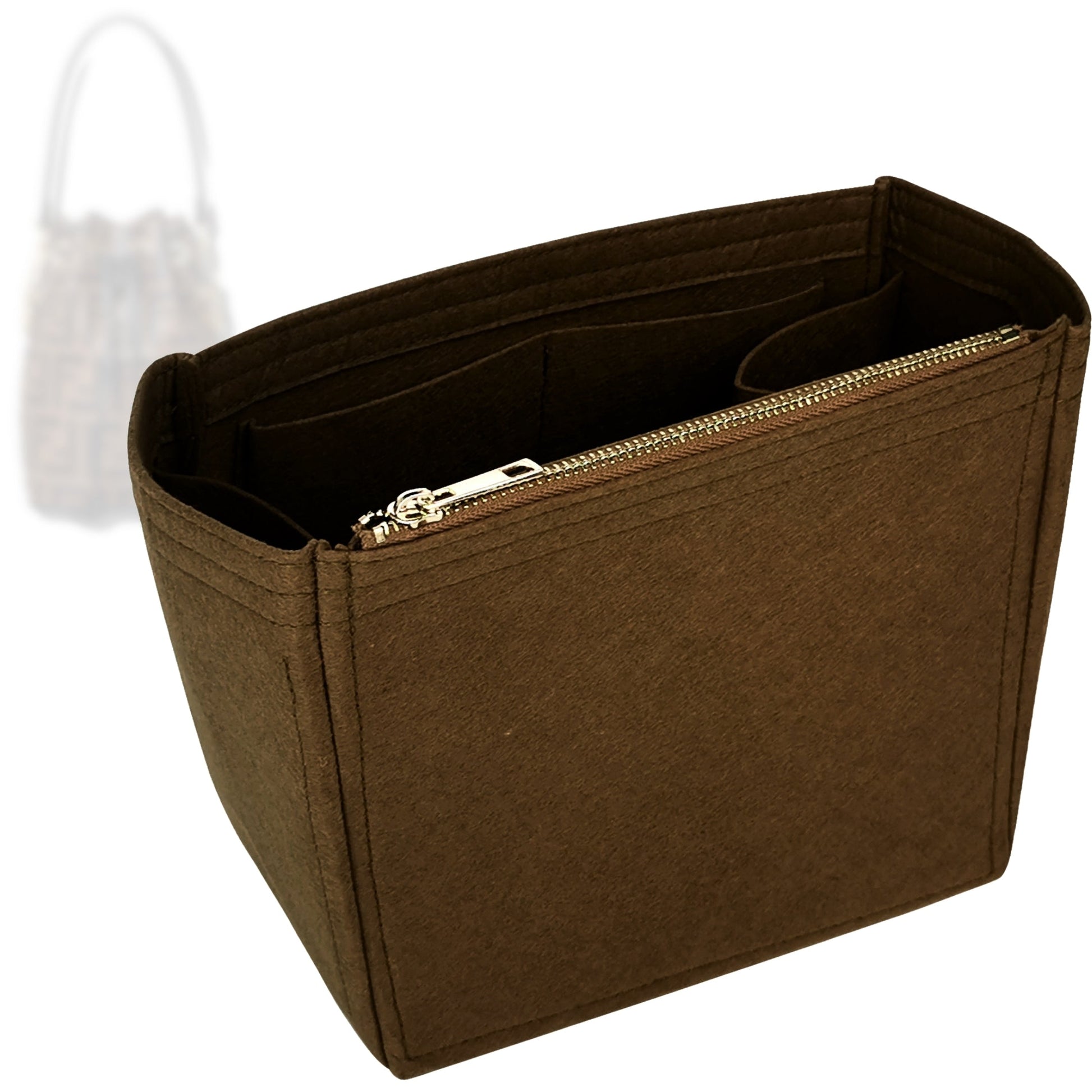 Bag Insert for (Fendi, Mon Tresor) Organizer Tote Purse Organiser Liner Shaper [Premium Felt Material]