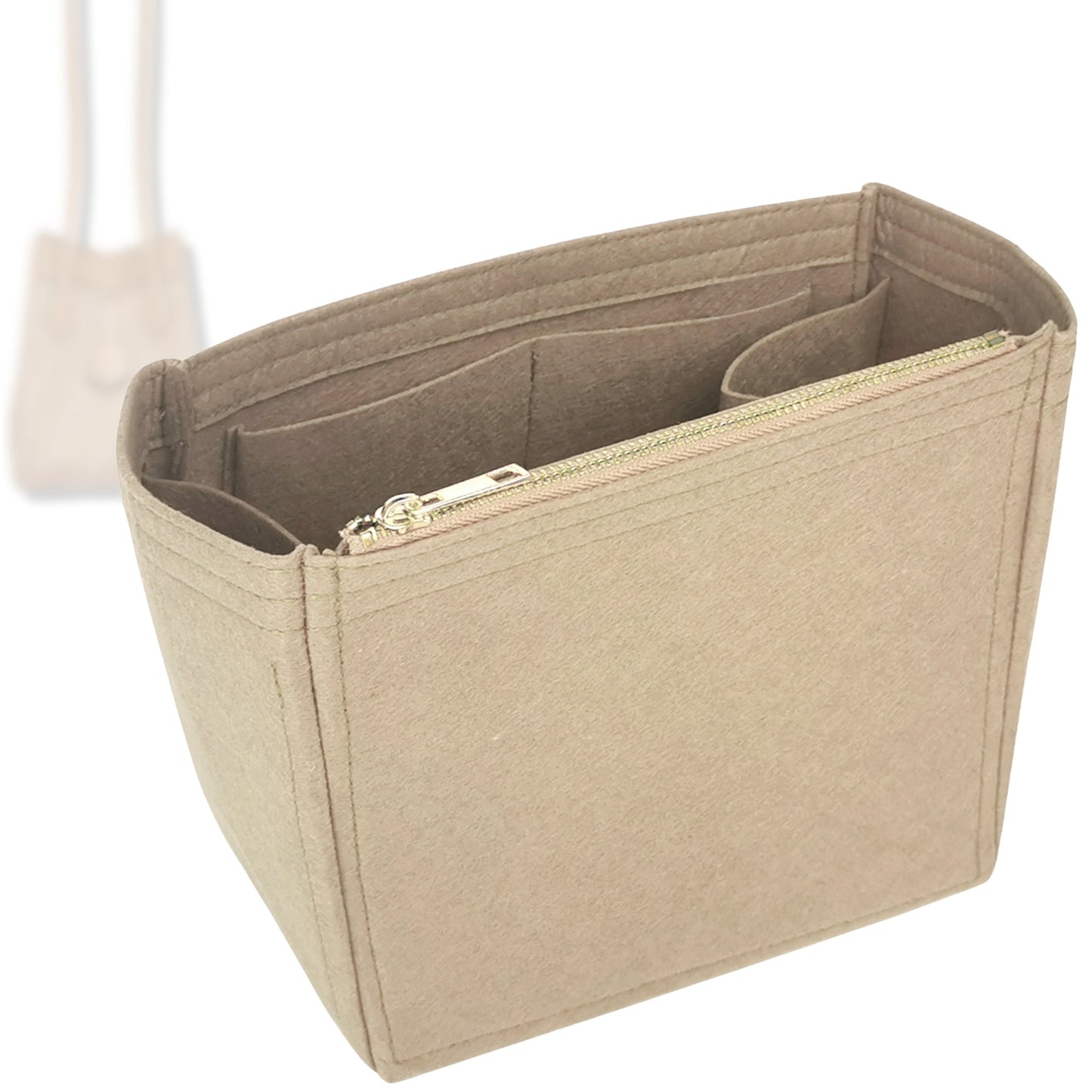 Bag Insert for (Fendi, Origami Mini Bag) Organizer Tote Purse Organiser Liner Shaper [Premium Felt Material]