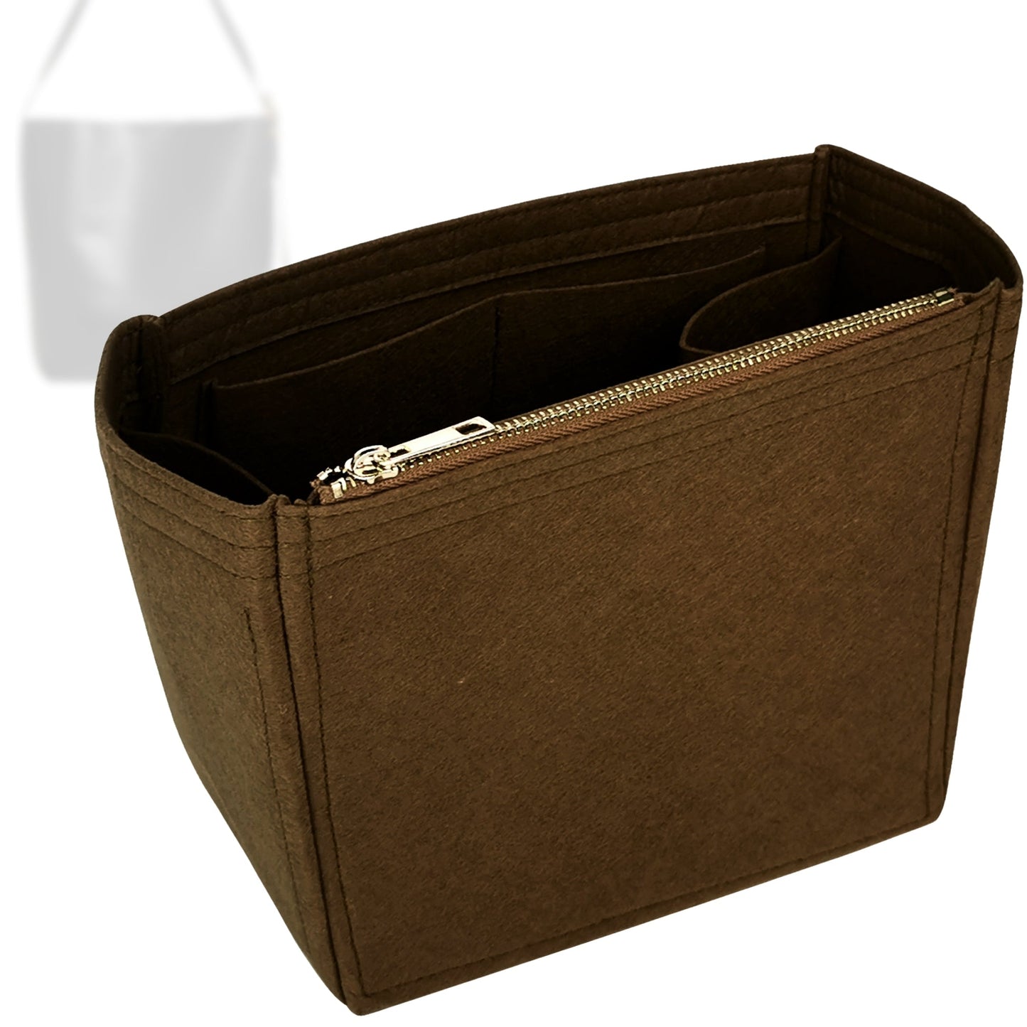 Bag Insert for (Madewell, Essential Medium Bucket) Organizer Tote Purse Organiser Liner Shaper [Premium Felt Material]