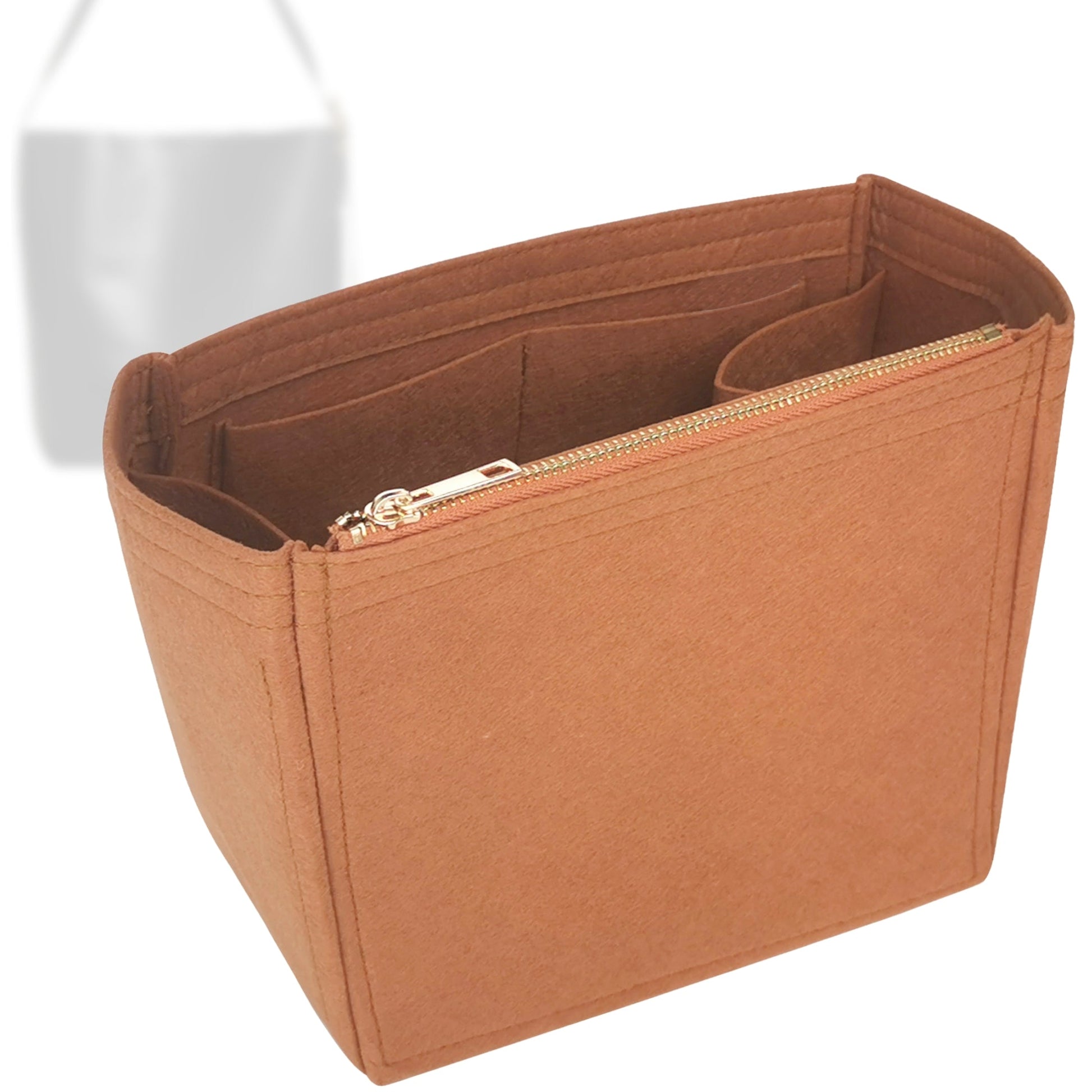Bag Insert for (Madewell, Essential Extra-Large Bucket) Organizer Tote Purse Organiser Liner Shaper [Premium Felt Material]