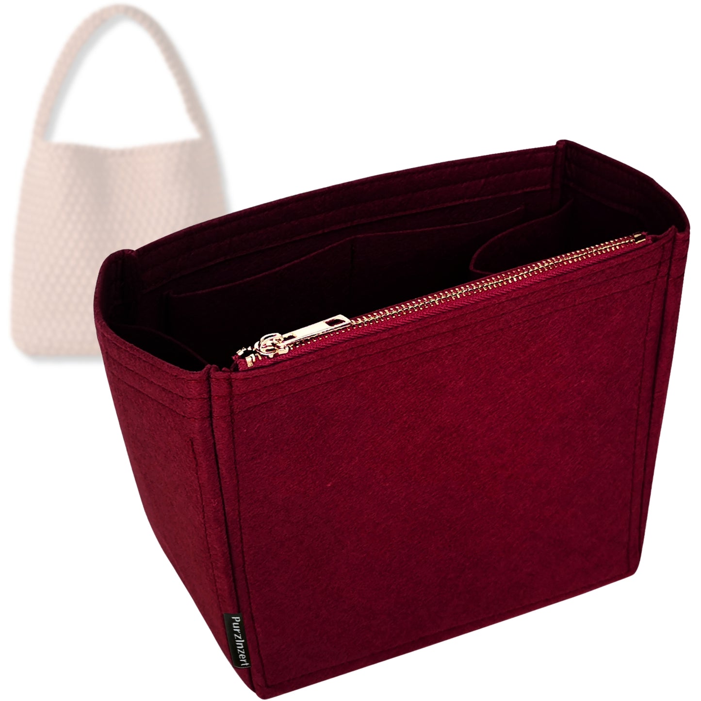 Bag Insert for (Naghedi, Nomad Medium Hobo) Organizer Tote Purse Organiser Liner Shaper [Premium Felt Material]