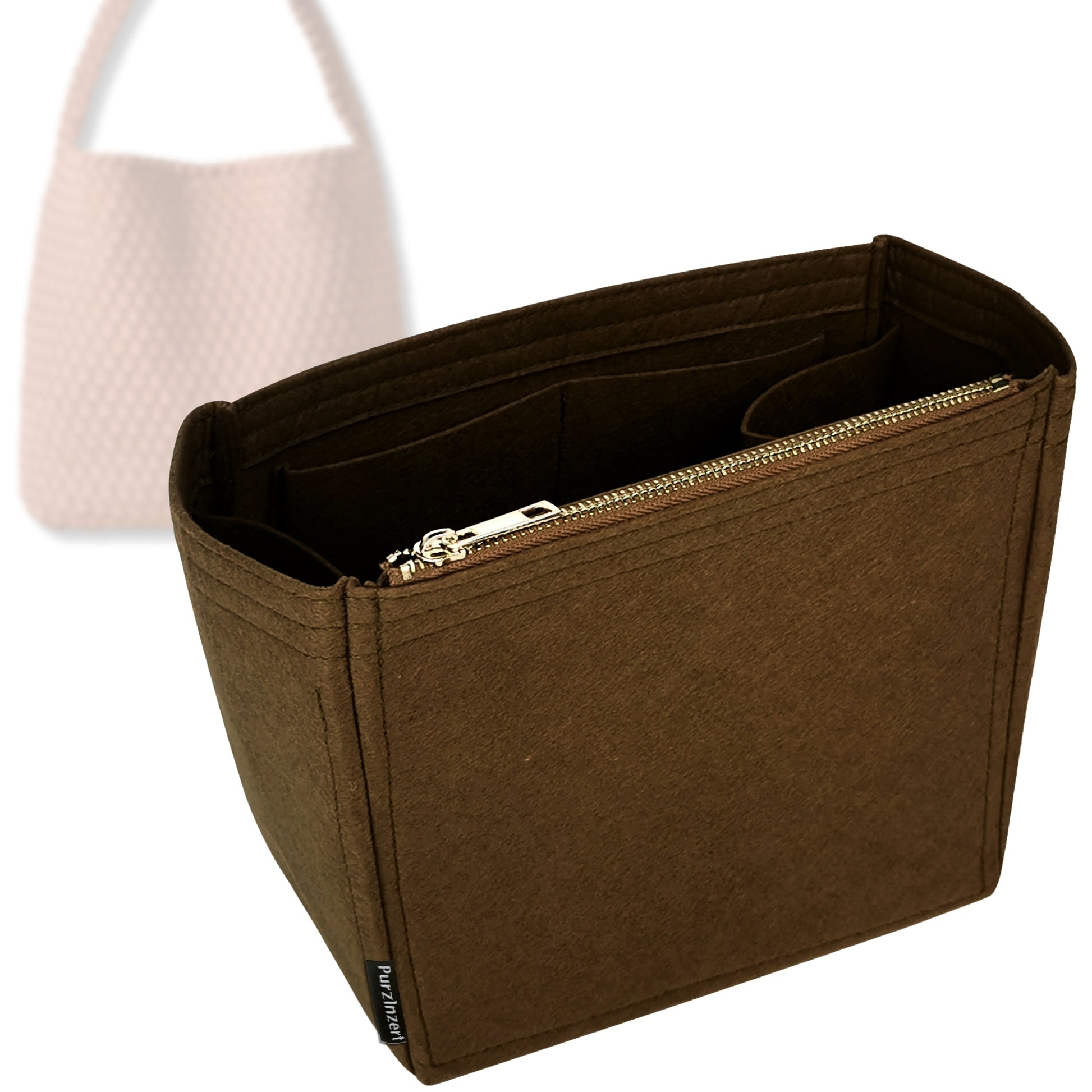 Bag Insert for (Naghedi, Nomad Small Hobo) Organizer Tote Purse Organiser Liner Shaper [Premium Felt Material]