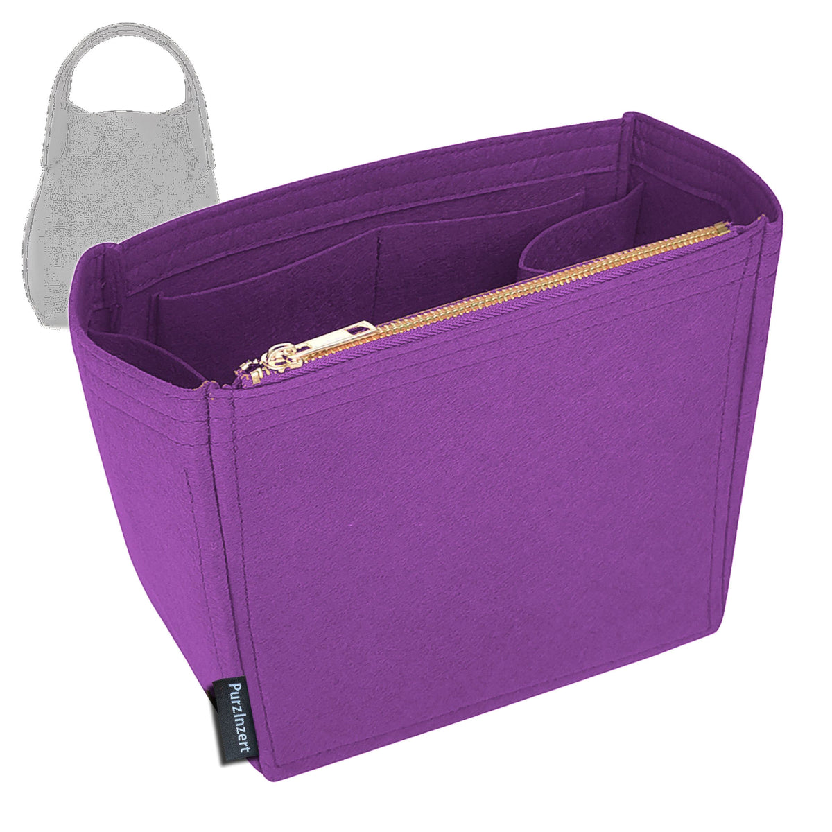 Bag Insert for (Loro Piana, Micro Bale bag) Organizer Tote Purse Organiser Liner Shaper [Premium Felt Material]
