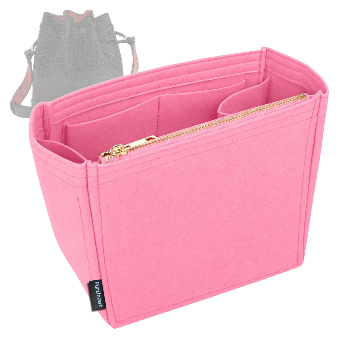 Bag Insert for (Christian Louboutin, By My Side leather bucket bag) Organizer Tote Purse Organiser Liner Shaper [Premium Felt Material]