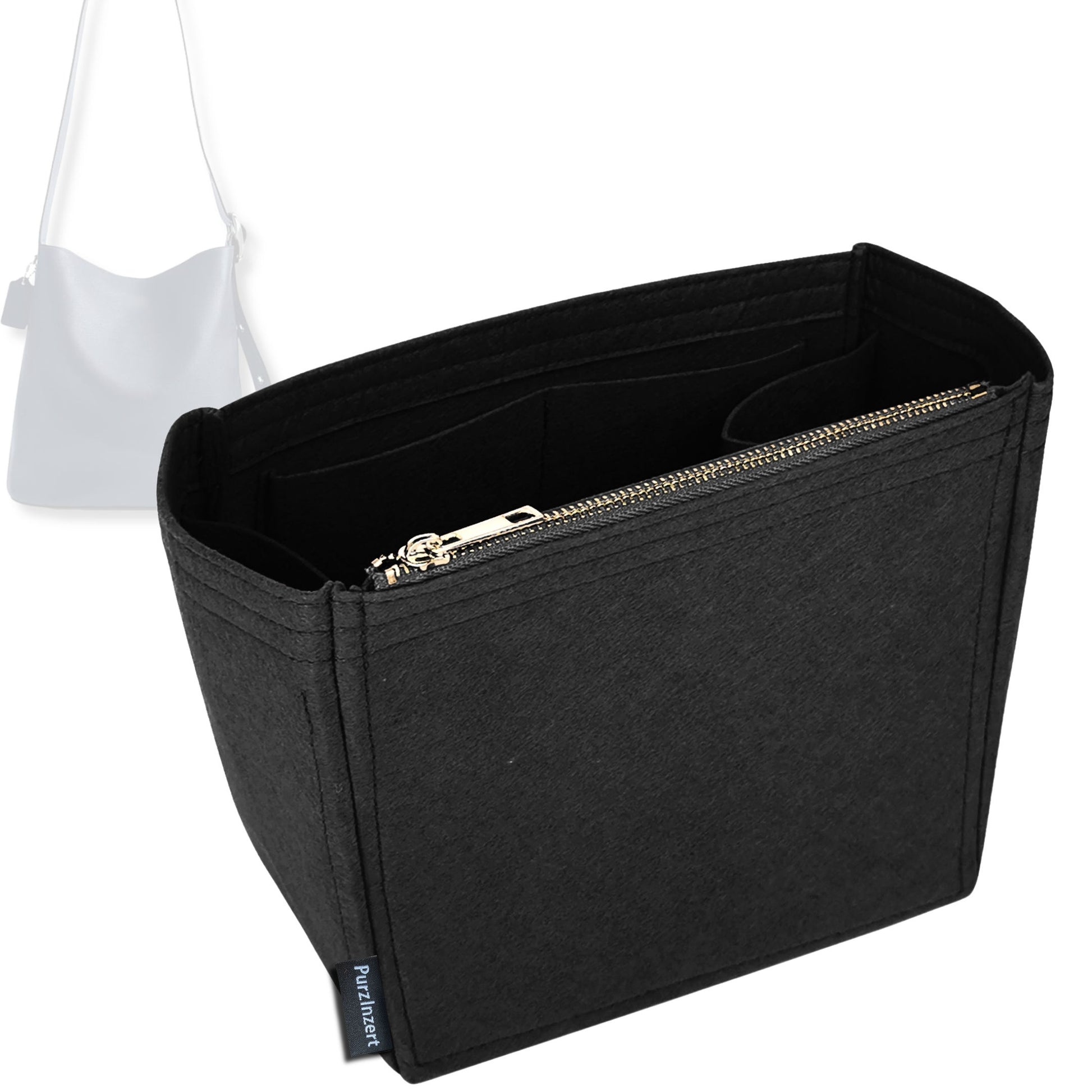 Bag Insert for (Coach, BLEECKER BUCKET BAG 36) Organizer Tote Purse Organiser Liner Shaper [Premium Felt Material]
