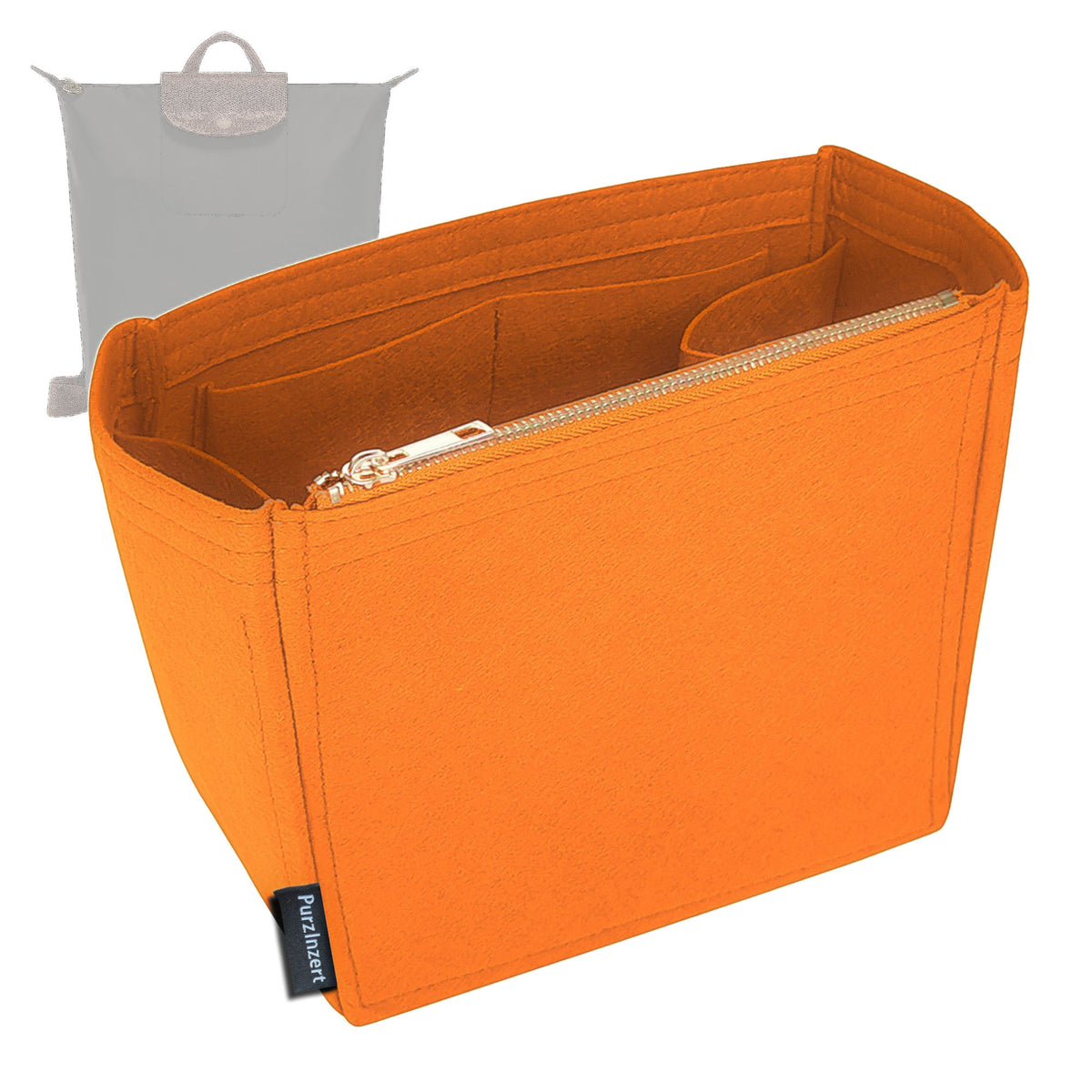 Bag Insert for (Longchamp, Le Pliage One M Backpack) Organizer Tote Purse Organiser Liner Shaper [Premium Felt Material]