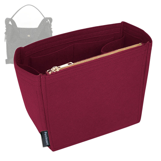 Bag Insert for (Longchamp, Le Cadence S Bucket bag) Organizer Tote Purse Organiser Liner Shaper [Premium Felt Material]