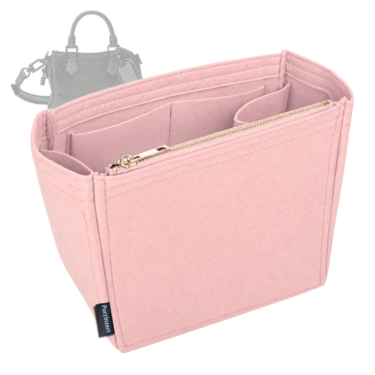 Bag Insert for (LV, P9 Speedy 20) Organizer Tote Purse Organiser Liner Shaper [Premium Felt Material]
