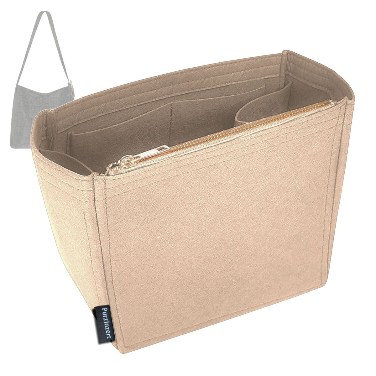Bag Insert for (Dior, Medium Medaillon Bucket) Organizer Tote Purse Organiser Liner Shaper [Premium Felt Material]