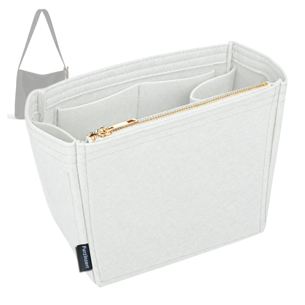 Bag Insert for (Dior, Small Medaillon Bucket) Organizer Tote Purse Organiser Liner Shaper [Premium Felt Material]