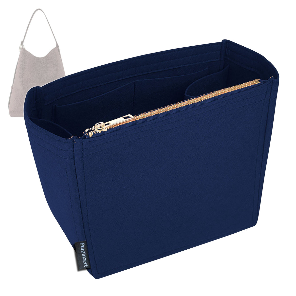 Bag Insert for (LV, Hobo MM) Organizer Tote Purse Organiser Liner Shaper [Premium Felt Material]