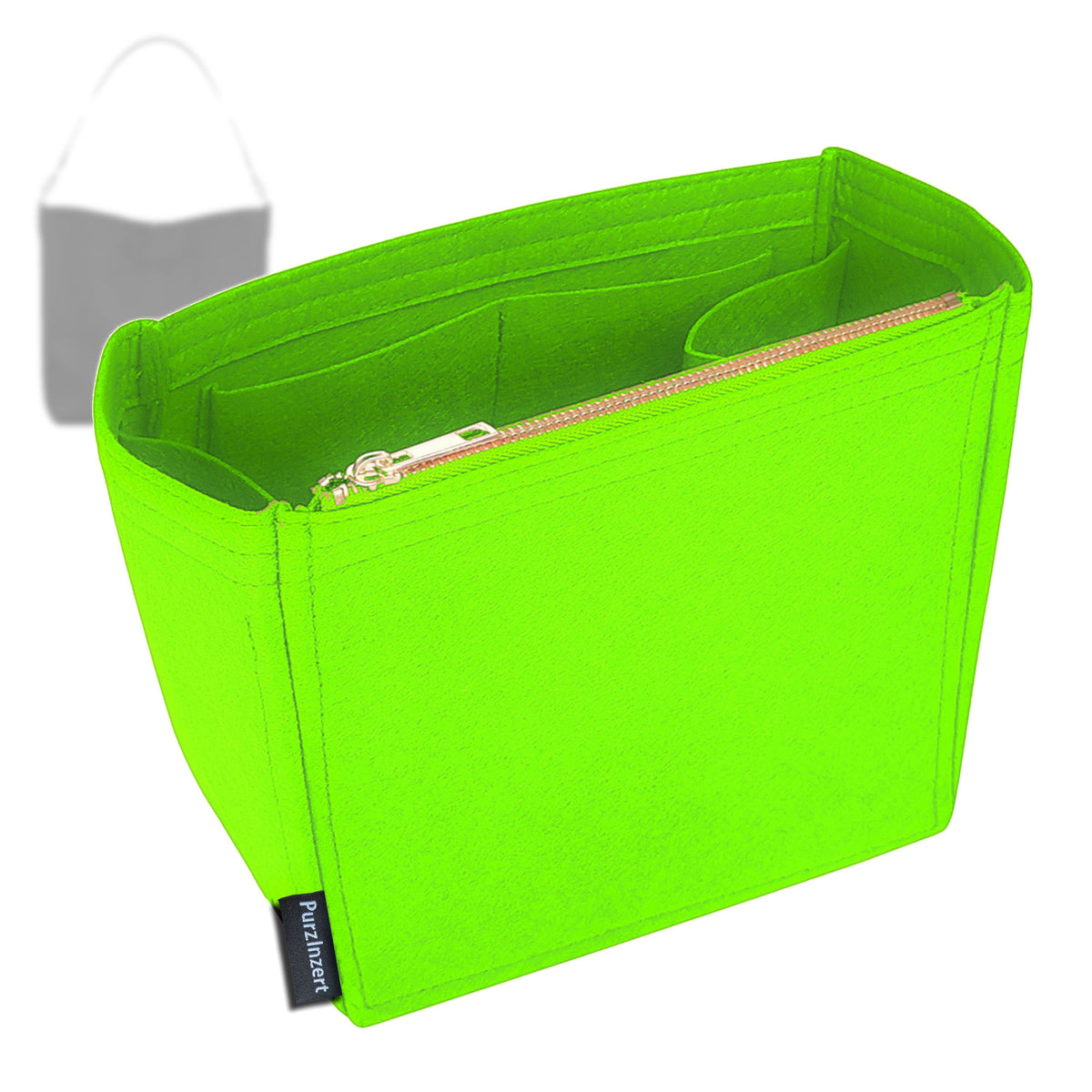 Bag Insert for (Longchamp, Le Roseau M Hobo Bag) Organizer Tote Purse Organiser Liner Shaper [Premium Felt Material]