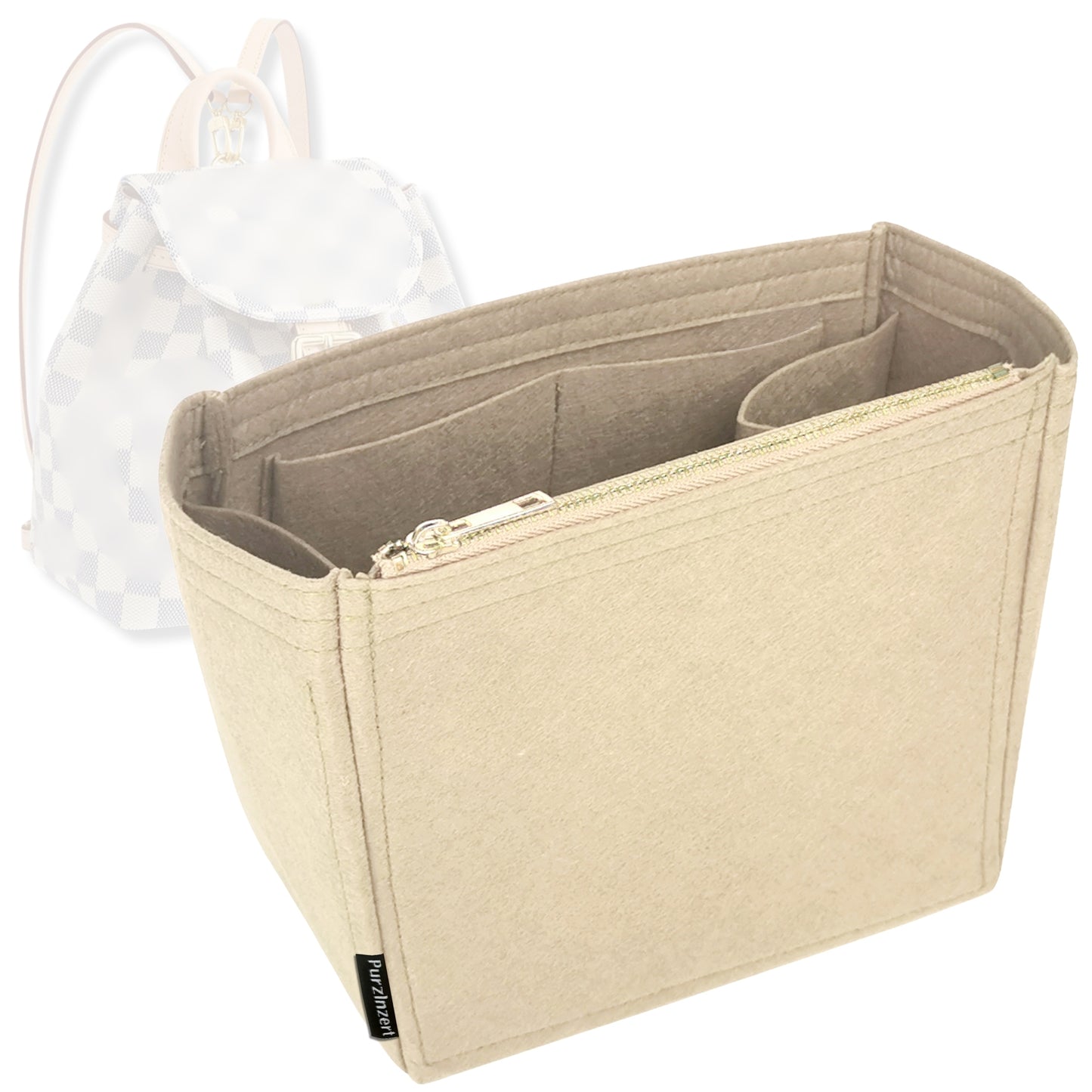 Bag Insert for (LV, Sperone BB) Organizer Tote Purse Organiser Liner Shaper [Premium Felt Material]