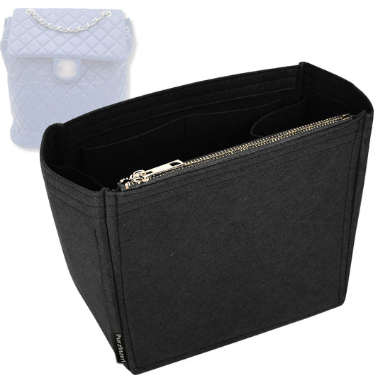 Bag Insert for (Chanel, Urban Spirit Backpack Small 20.5cm) Organizer Tote Purse Organiser Liner Shaper [Premium Felt Material]