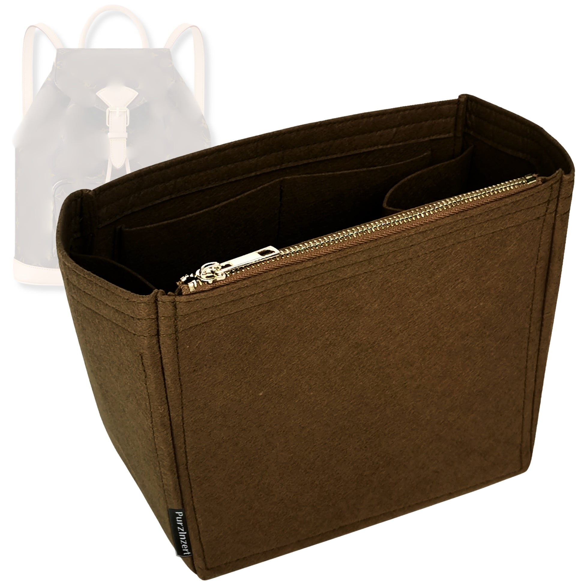 Bag Insert for (LV, Montsouris PM (Small)) Organizer Tote Purse Organiser Liner Shaper [Premium Felt Material]
