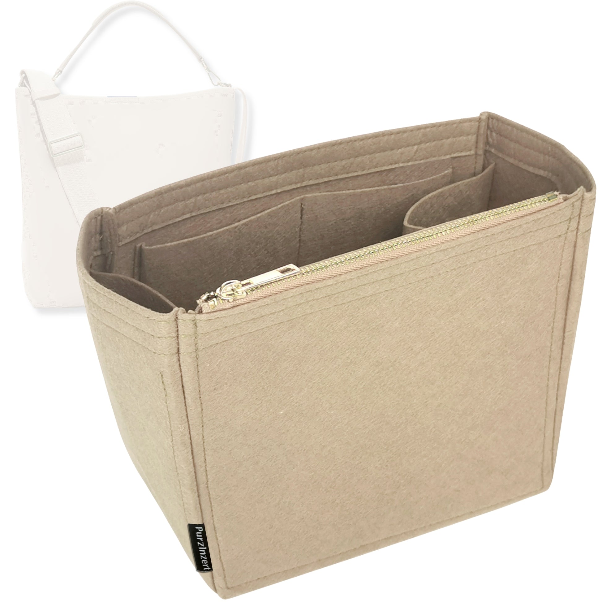 Bag Insert for (Rothys, The Bucket Bag) Organizer Tote Purse Organiser Liner Shaper [Premium Felt Material]