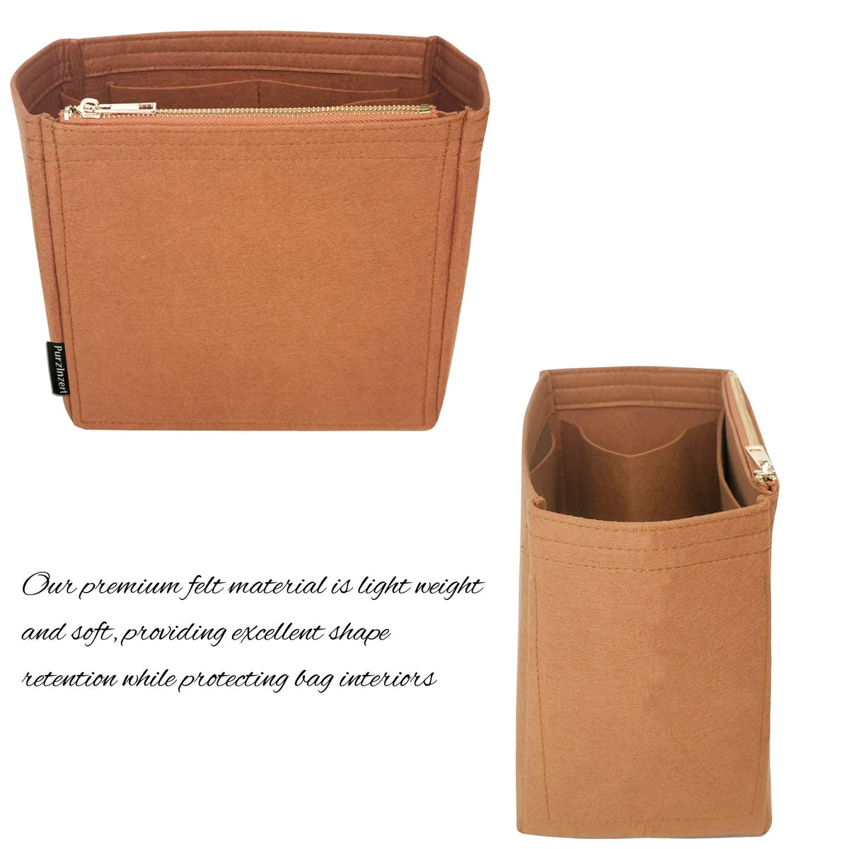 Bag Insert for (Longchamp, Le Pliage One M Backpack) Organizer of Felt Fabric
