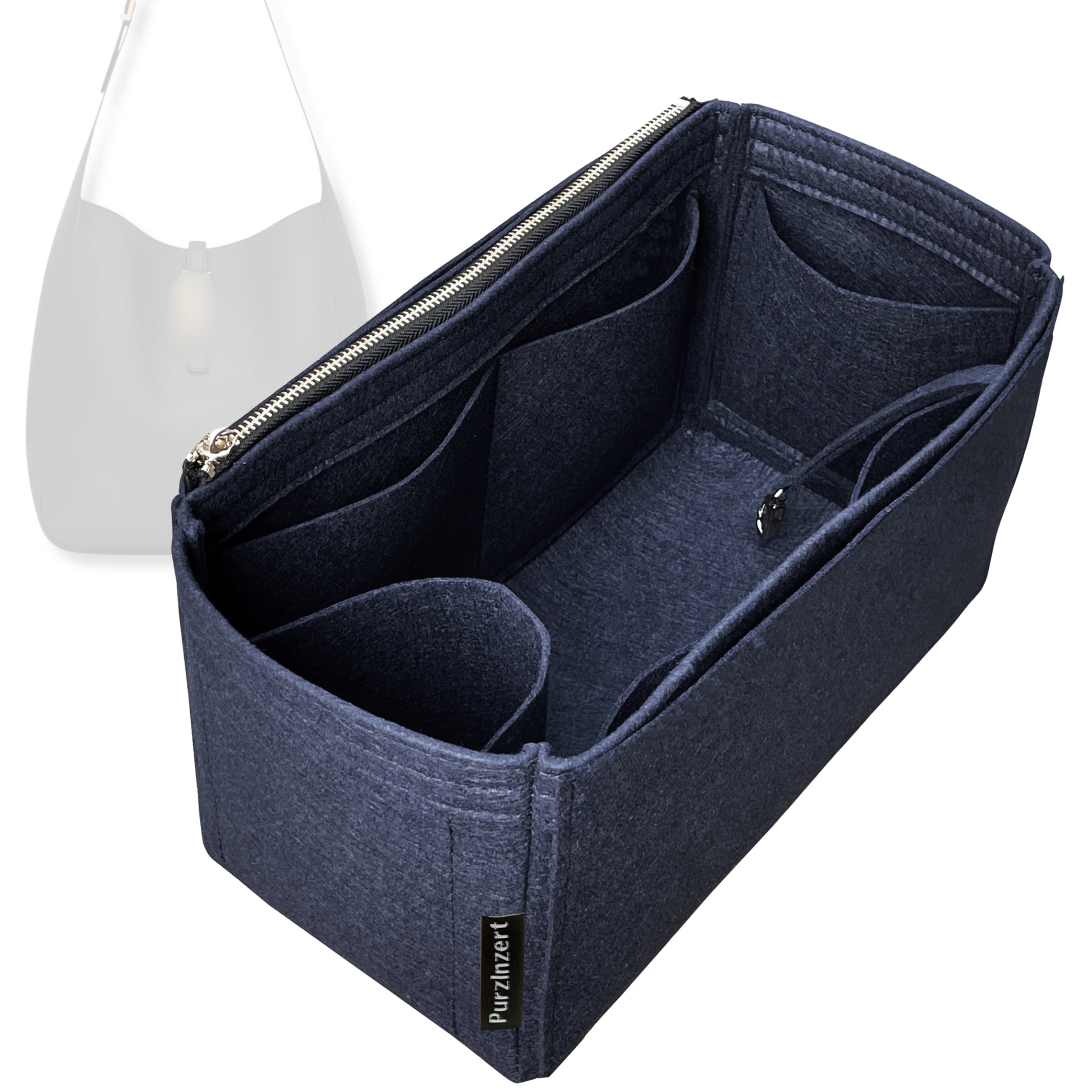 Bag Insert for (Saint Laurent (YSL), LE 5 A 7 Supple Large) Organizer Tote Purse Organiser Liner Shaper [Premium Felt Material]