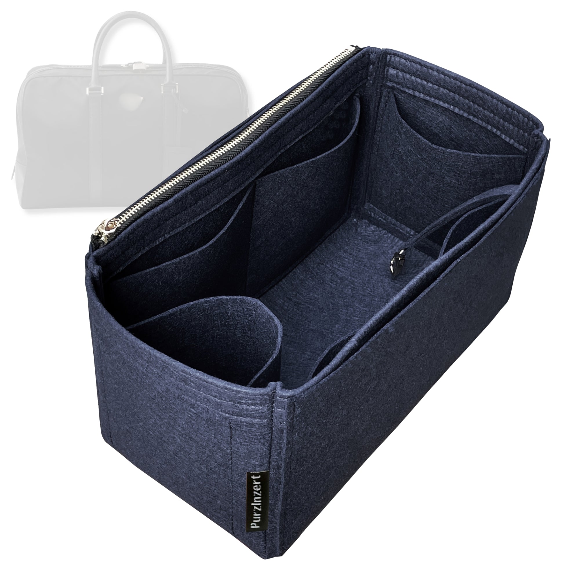 Bag Insert for (Prada, Re-Nylon and Saffiano Leather Duffel) Organizer Tote Purse Organiser Liner Shaper [Premium Felt Material]