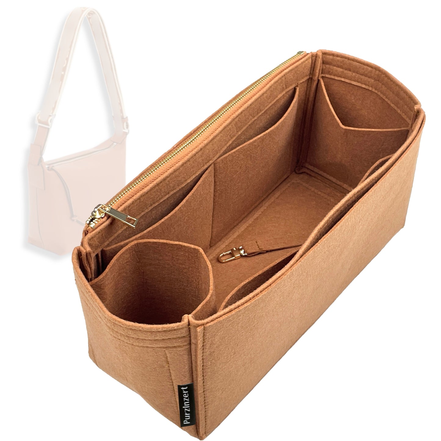 Bag Insert for (Loewe, Cubi Crossbody) Organizer Tote Purse Organiser Liner Shaper [Premium Felt Material]