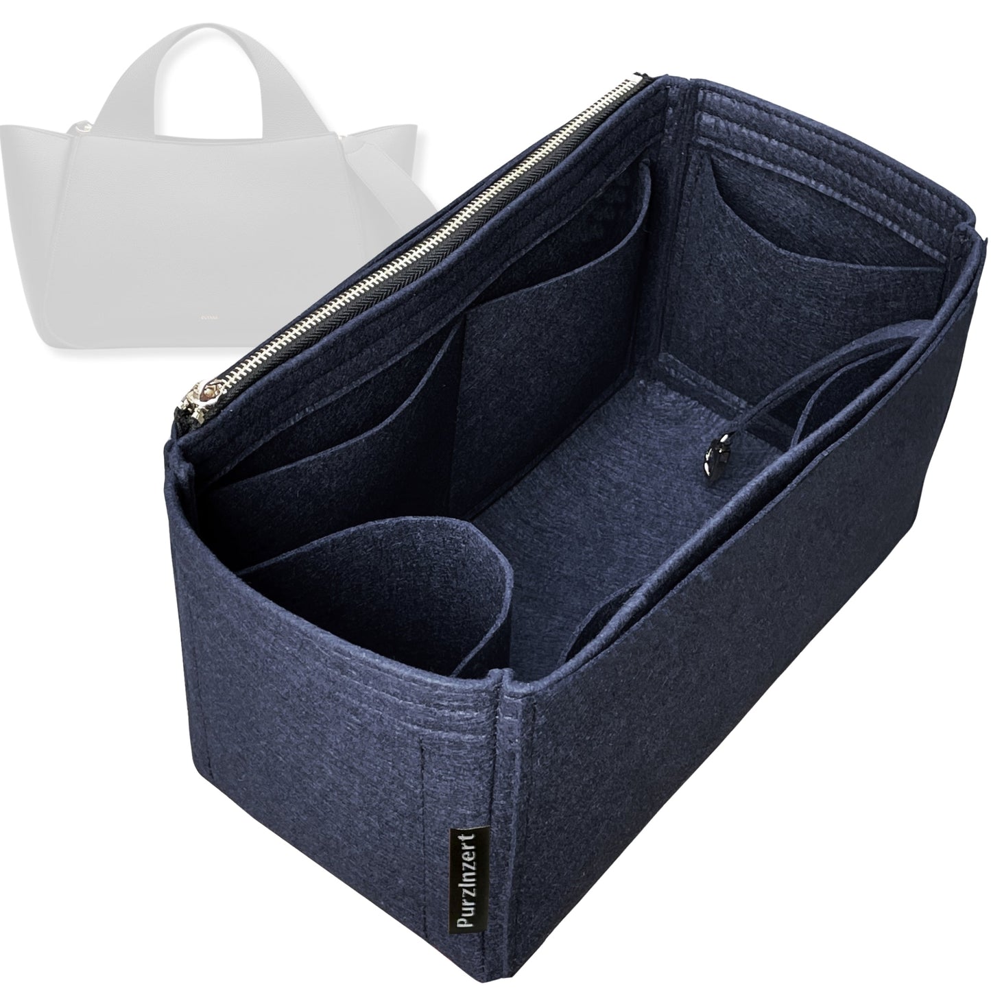 Bag Insert for (Cuyana, Mila Satchel) Organizer Tote Purse Organiser Liner Shaper [Premium Felt Material]