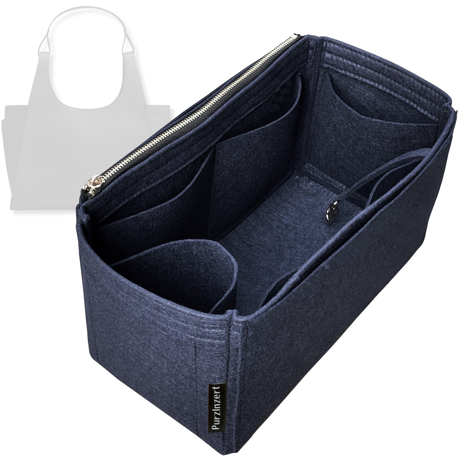Bag Insert for (Cuyana, Double Loop Satchel) Organizer Tote Purse Organiser Liner Shaper [Premium Felt Material]
