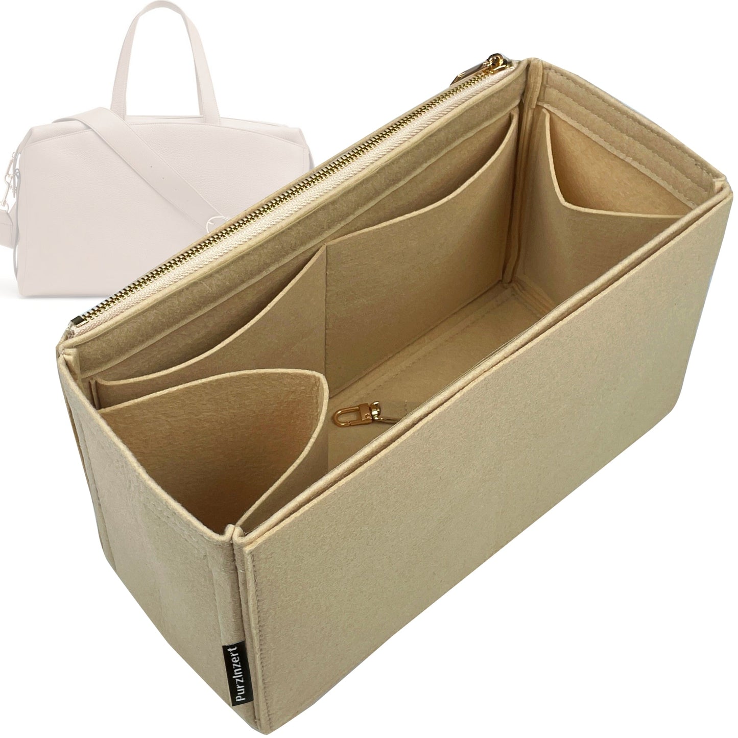 Bag Insert for (Cuyana, Weekender Bag) Organizer Tote Purse Organiser Liner Shaper [Premium Felt Material]