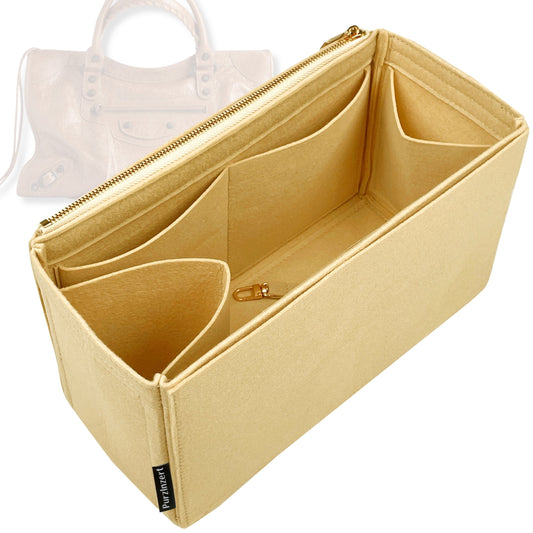 Bag Insert for (Balenciaga, Le City Large) Organizer Tote Purse Organiser Liner Shaper [Premium Felt Material]