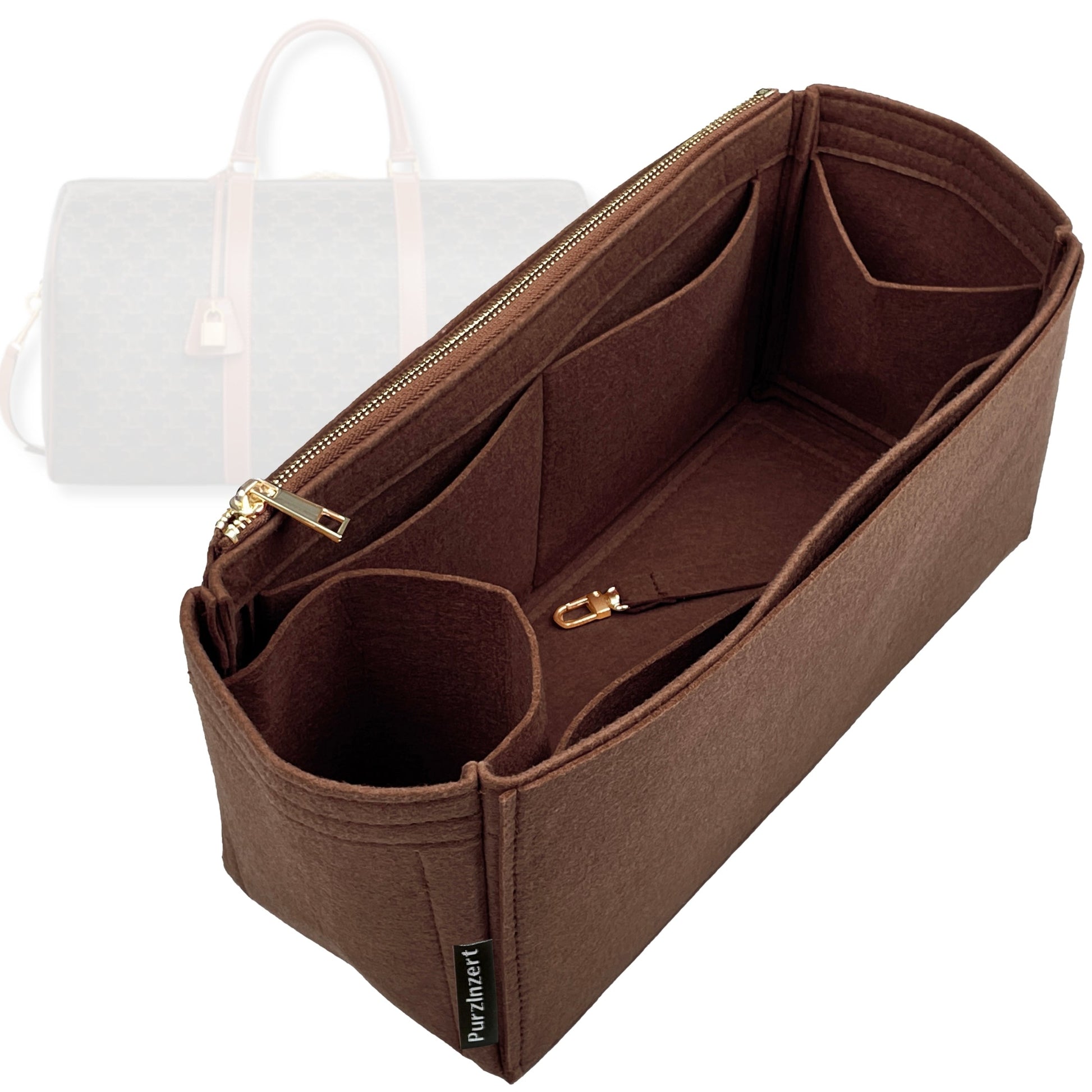 Bag Insert for (Celine, Large Travel Bag) Organizer Tote Purse Organiser Liner Shaper [Premium Felt Material]