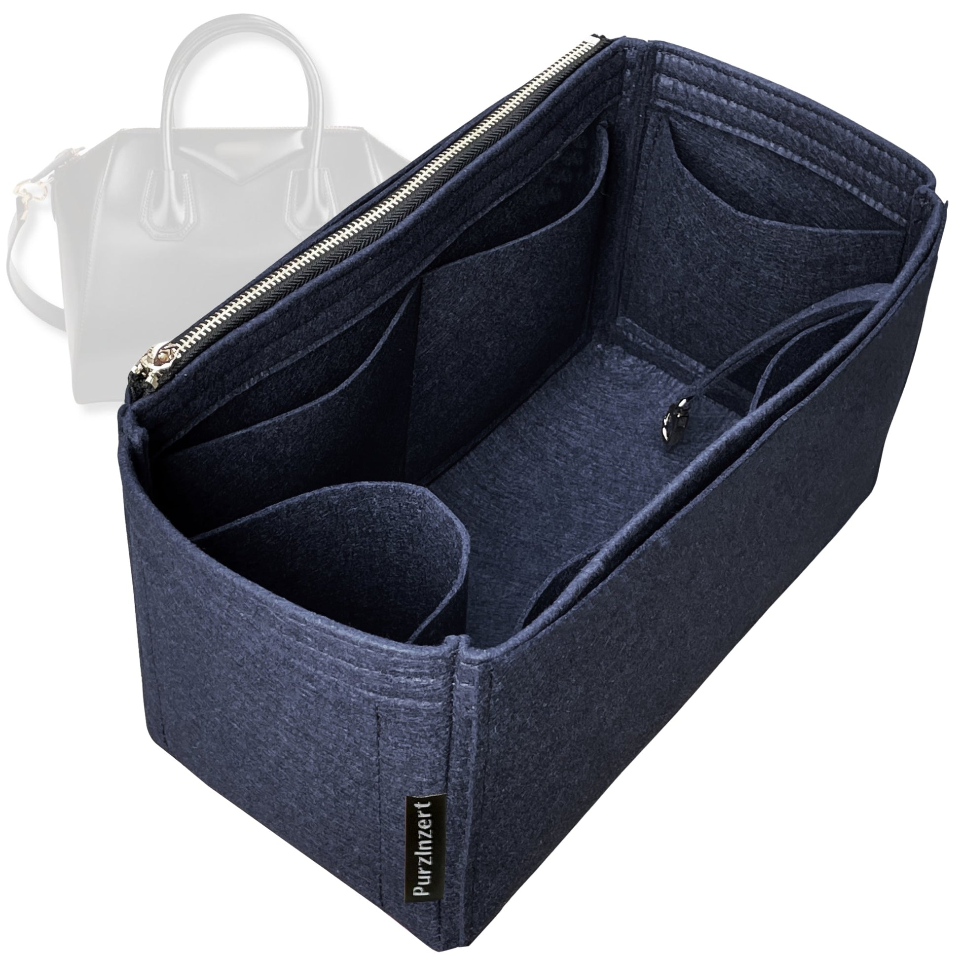 Bag Insert for (Givenchy, Small Antigona) Organizer Tote Purse Organiser Liner Shaper [Premium Felt Material]