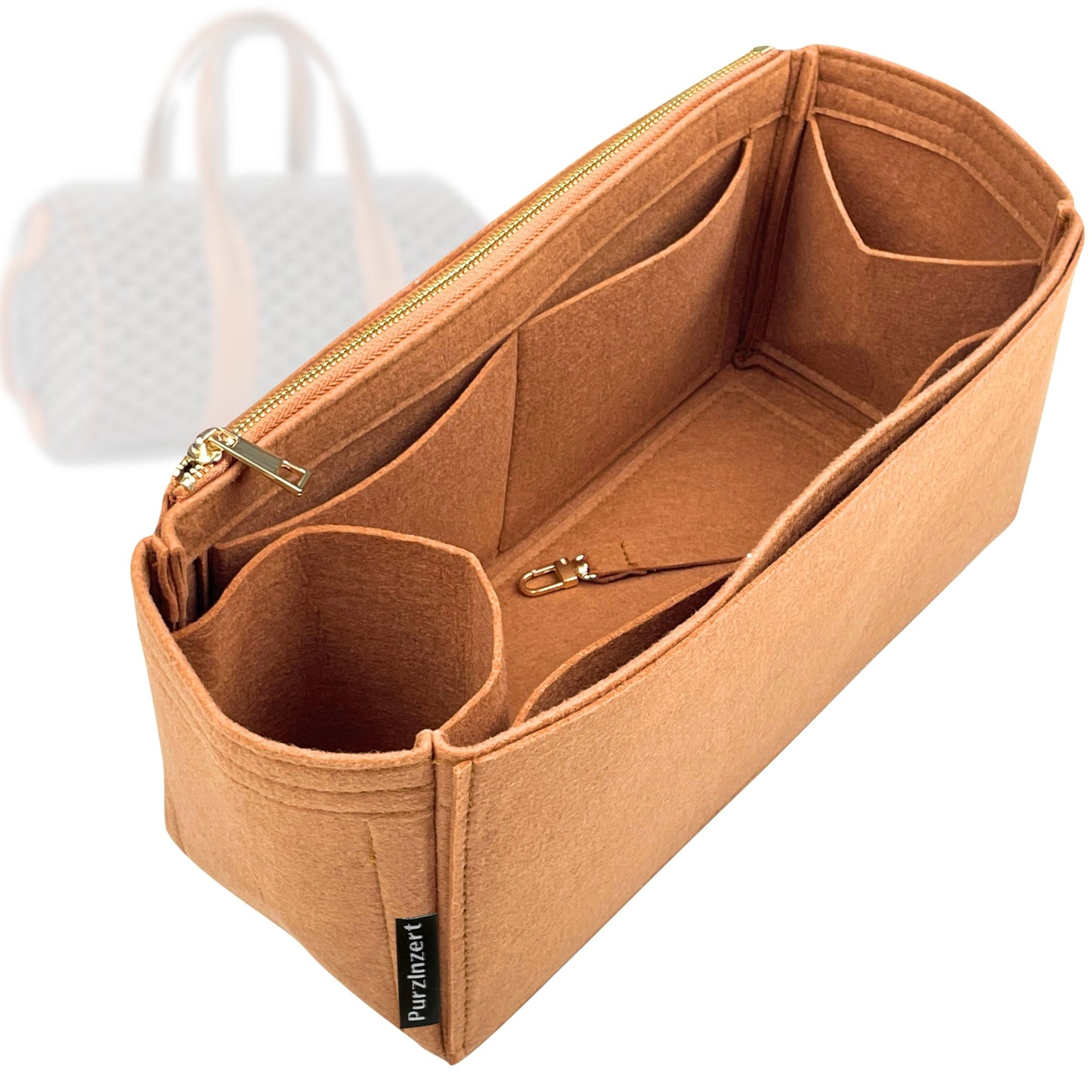 Bag Insert for (Goyard, Barrel 40 Sports Bag) Organizer Tote Purse Organiser Liner Shaper [Premium Felt Material]
