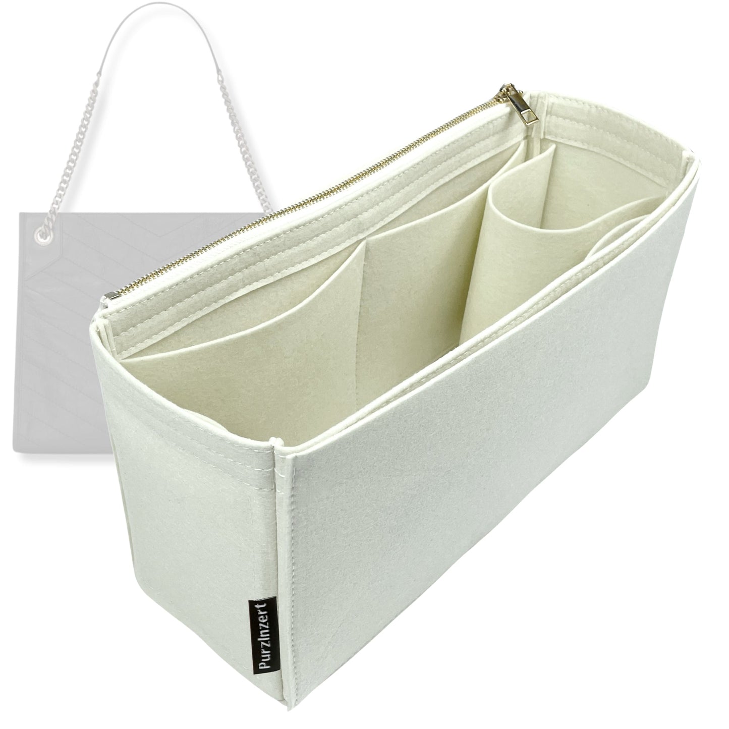 Bag Insert for (Saint Laurent (YSL), Niki Large Shopping) Organizer Tote Purse Organiser Liner Shaper [Premium Felt Material]