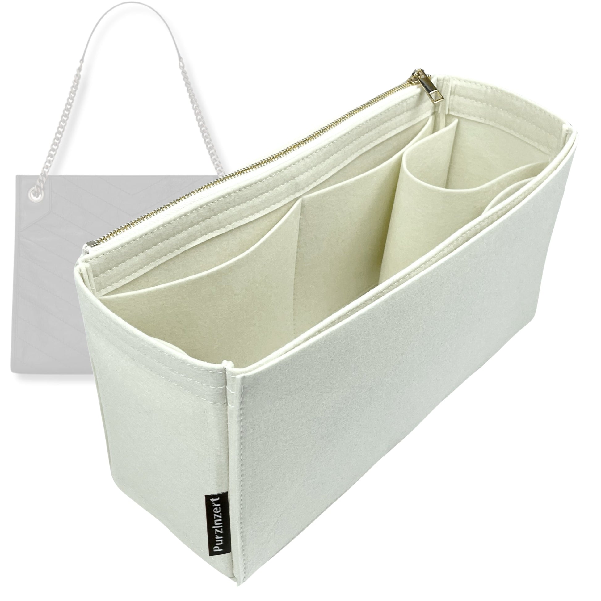 Bag Insert for (Saint Laurent (YSL), Niki Large Shopping) Organizer Tote Purse Organiser Liner Shaper [Premium Felt Material]