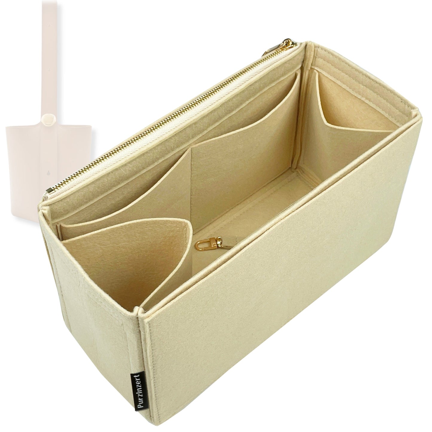 Bag Insert for (Loewe, Mini Pebble Bucket) Organizer Tote Purse Organiser Liner Shaper [Premium Felt Material]