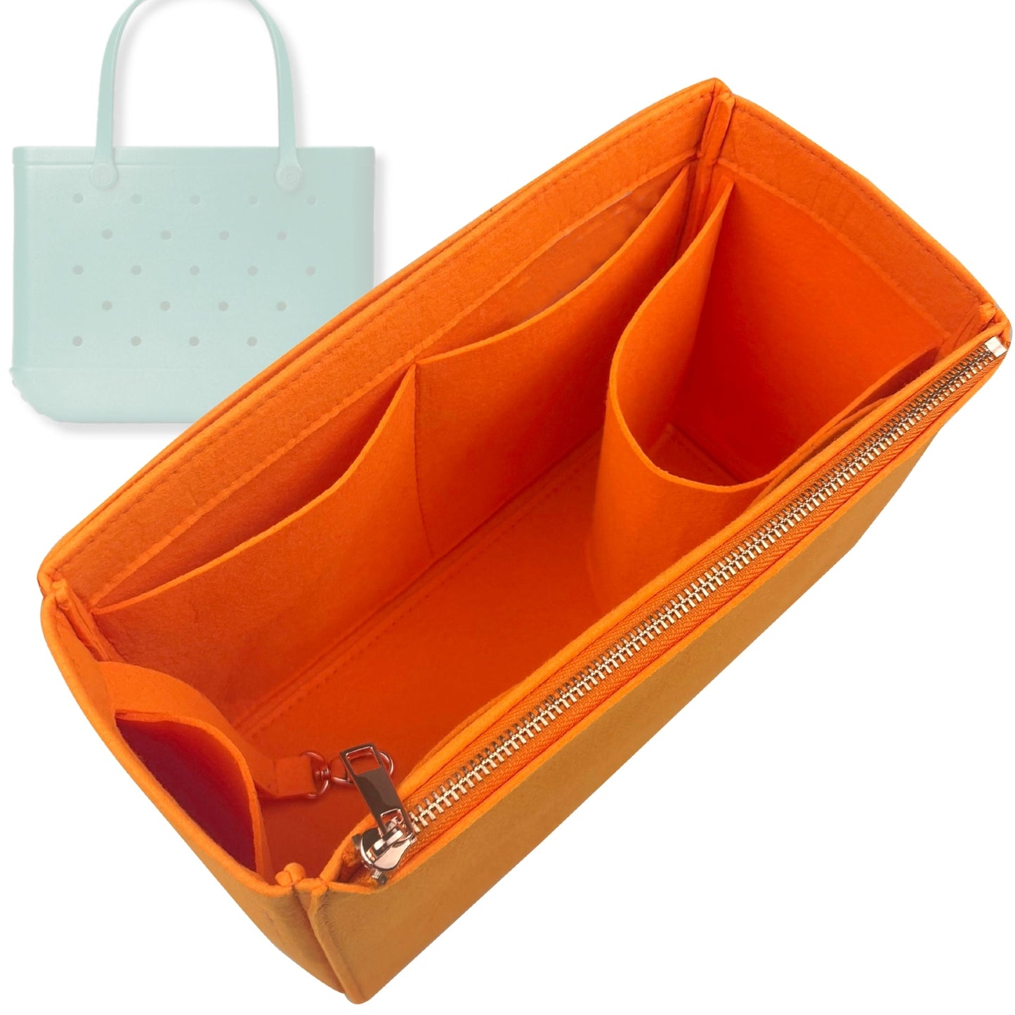 Bag Insert for (Bogg, Baby Bogg Bag) Organizer Tote Purse Organiser Liner Shaper [Premium Felt Material]