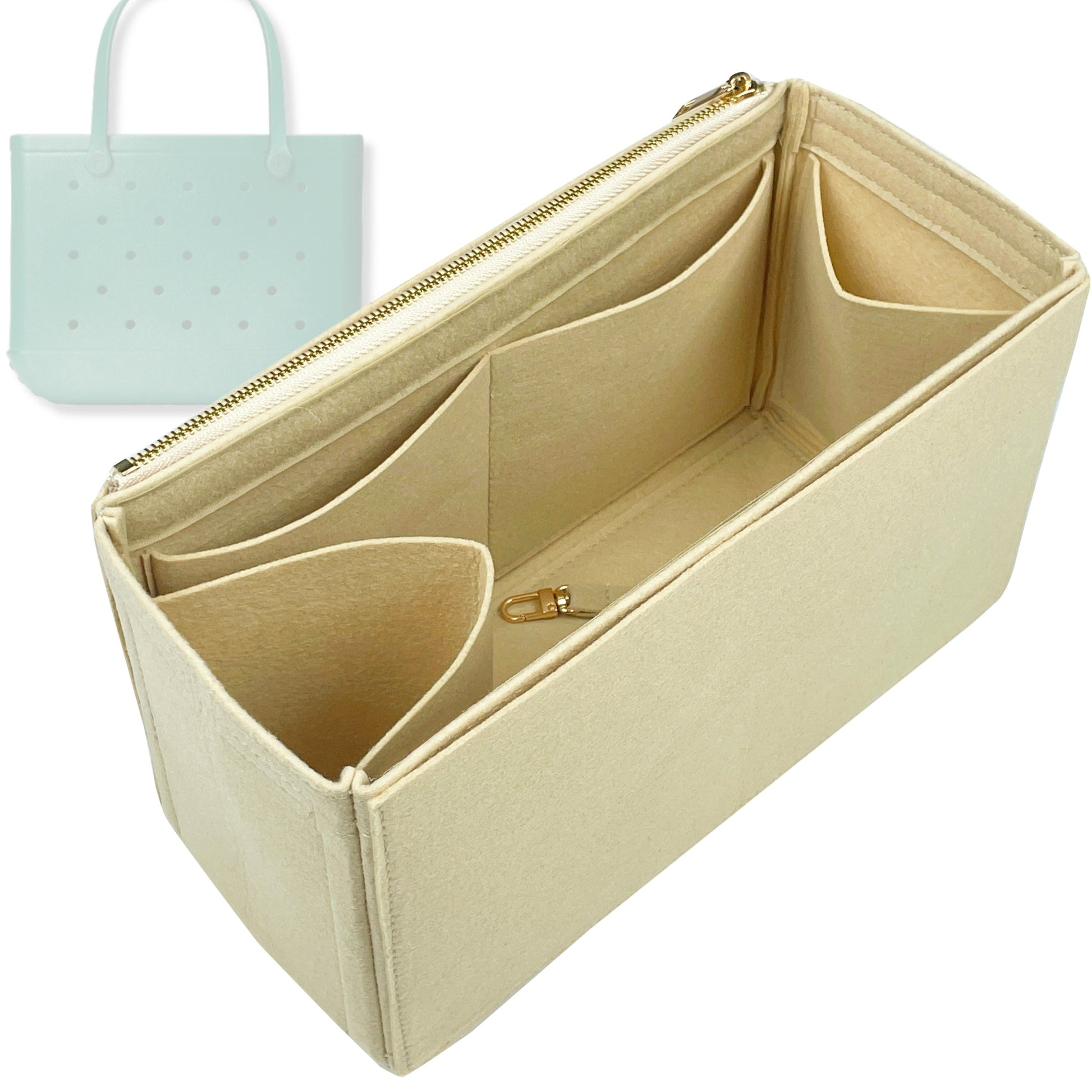 Bag Insert for (Bogg, Bitty Bogg Bag) Organizer Tote Purse Organiser Liner Shaper [Premium Felt Material]
