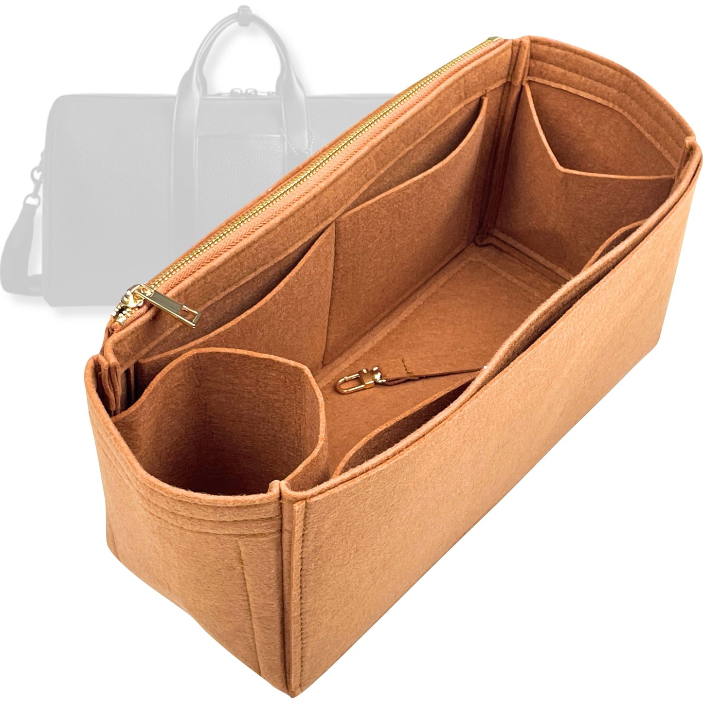 Bag Insert for (Coach, GOTHAM DUFFLE BAG 45) Organizer Tote Purse Organiser Liner Shaper [Premium Felt Material]