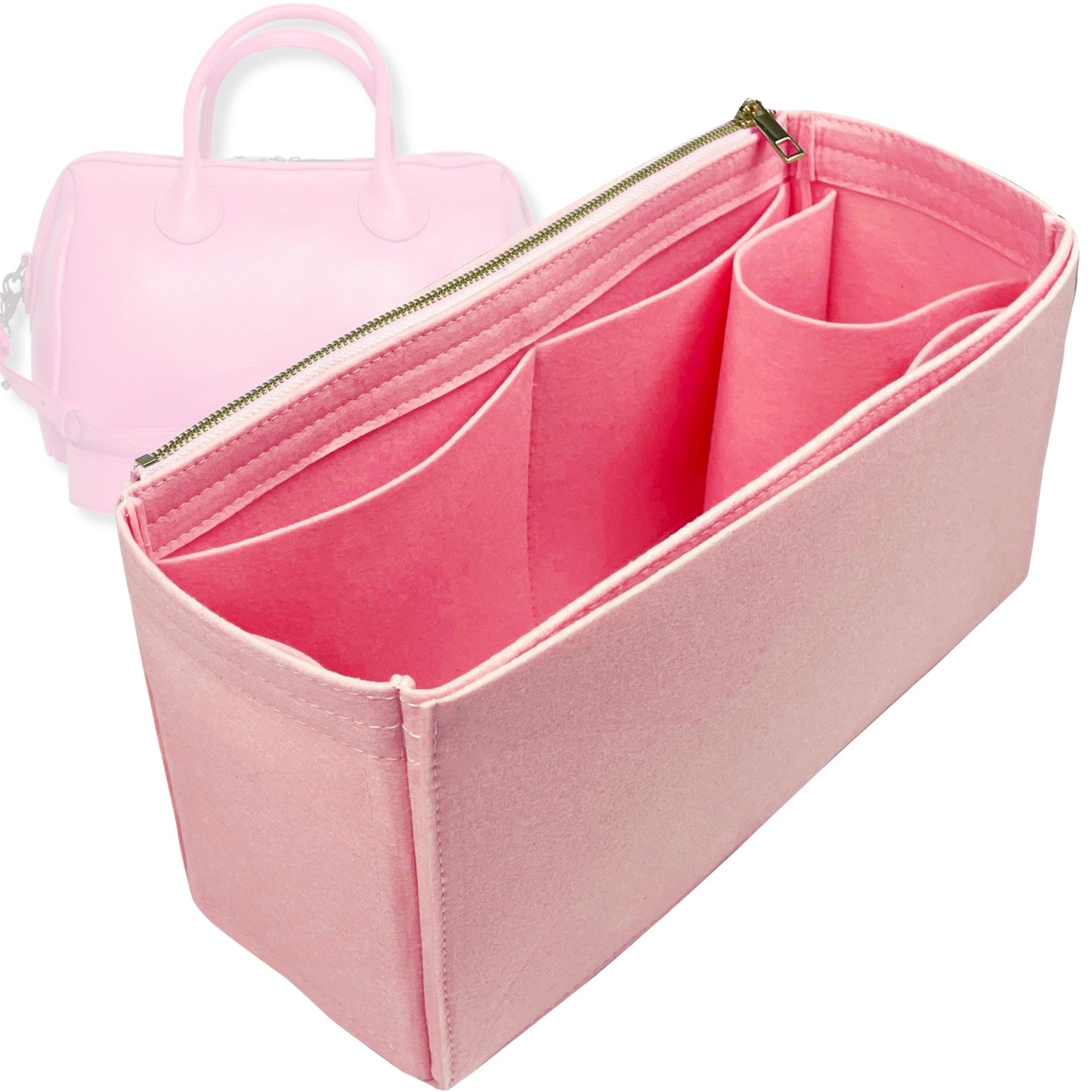 Bag Insert for (Beck Bags, Hayes Bag) Organizer Tote Purse Organiser Liner Shaper [Premium Felt Material]