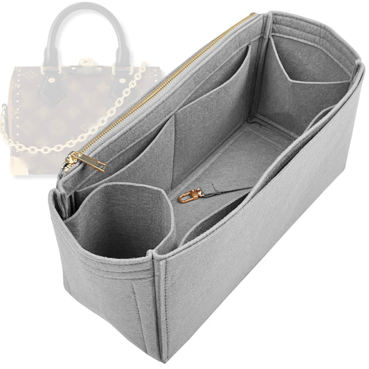 Bag Insert for (LV, Speedy Trunk 20) Organizer Tote Purse Organiser Liner Shaper [Premium Felt Material]