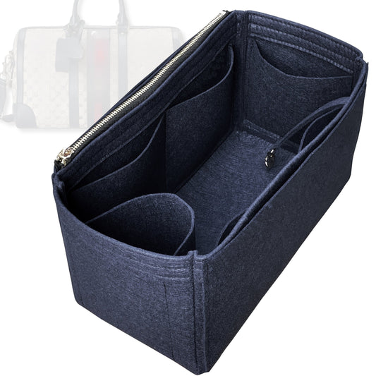 Bag Insert for (Gucci, Savoy large duffle bag) Organizer Tote Purse Organiser Liner Shaper [Premium Felt Material]
