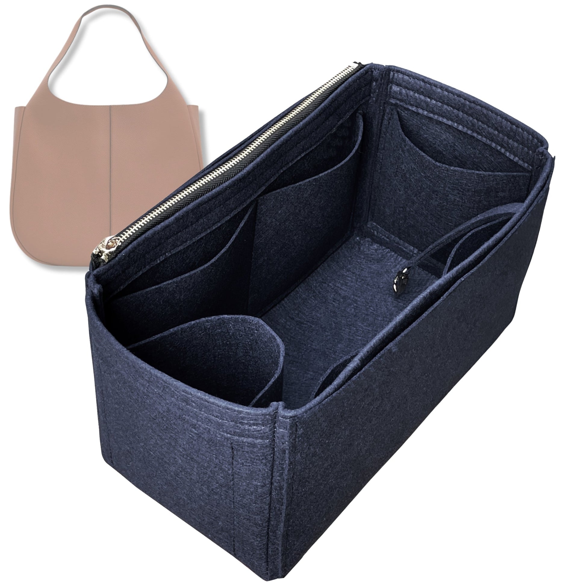 Bag Insert for (Oroton, Emilia Small Tote) Organizer Tote Purse Organiser Liner Shaper [Premium Felt Material]