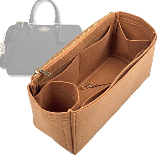 Bag Insert for (Coach, Rowan Regular Satchel) Organizer Tote Purse Organiser Liner Shaper [Premium Felt Material]