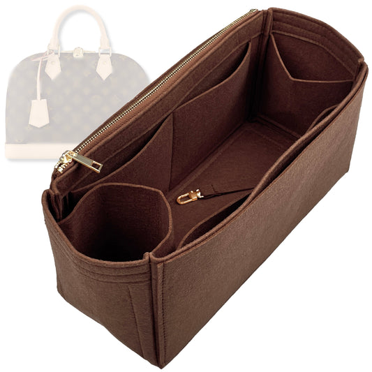 Bag Insert for (LV, Alma PM) Organizer Tote Purse Organiser Liner Shaper [Premium Felt Material]