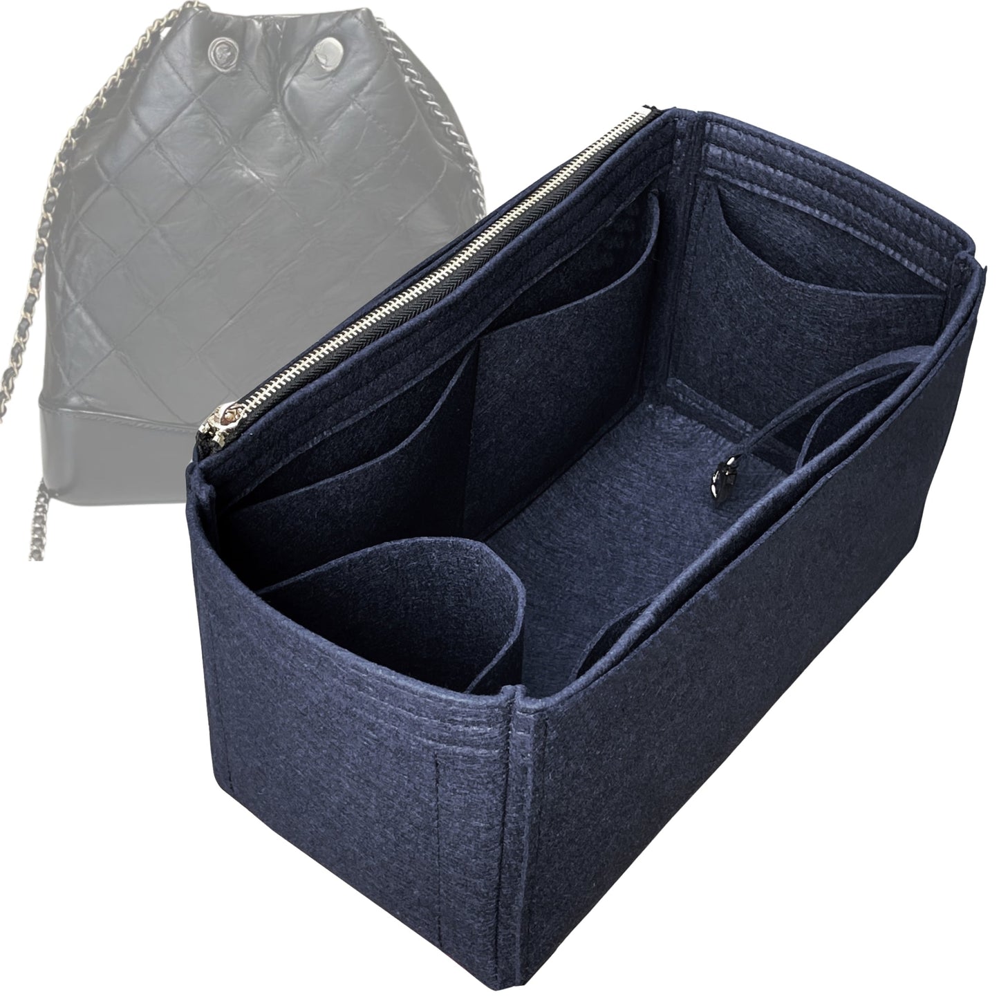 Bag Insert for (Chanel, Gabrielle Backpack) Organizer Tote Purse Organiser Liner Shaper [Premium Felt Material]